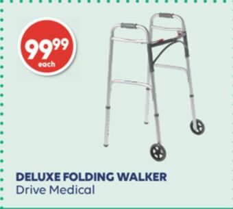 Wellwise by Shoppers Deluxe folding walker drive medical offer