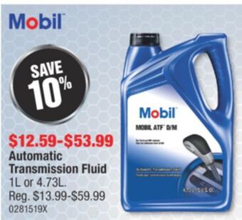 PartSource Mobil™ automatic transmission fluid offer