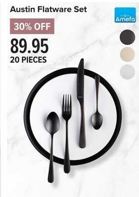 Linen Chest Austin flatware set offer