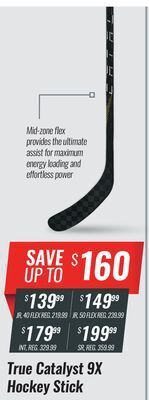 Hockey Life True catalyst 9x hockey stick offer