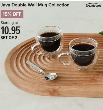 Linen Chest Java double wall mug collection offer