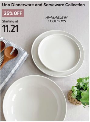 Linen Chest Dinnerware and serveware collection offer