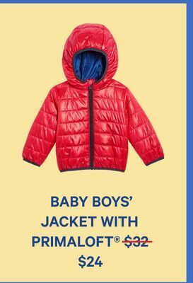 Joe Fresh Baby boys' jacket with primaloft® offer