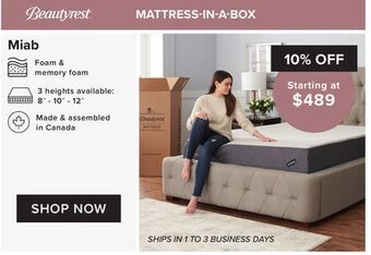 Linen Chest Mattress-in-a-box offer