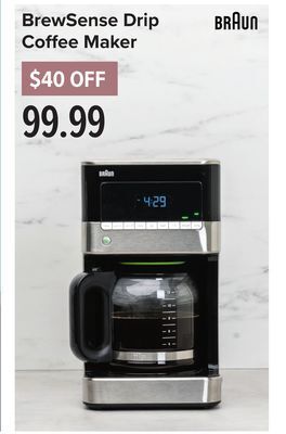 Linen Chest Brewsense drip coffee maker offer