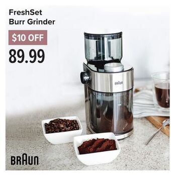 Linen Chest Freshset burr grinder offer
