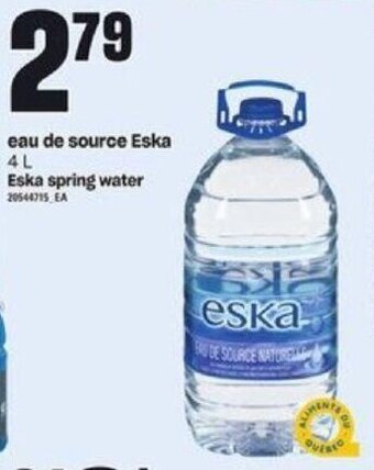 Provigo Eska spring water 4 L offer