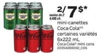 Provigo Coca-Cola mini cans 6 x 222ml offer