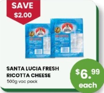 SANTA LUCIA FRESH RICOTTA CHEESE 500g