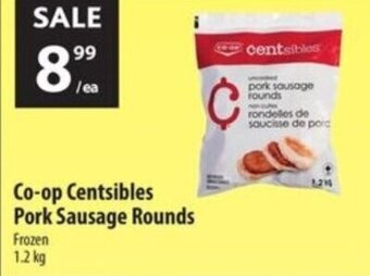 Co-op Co-op Centsibles Pork Sausage Rounds 1.2kg offer