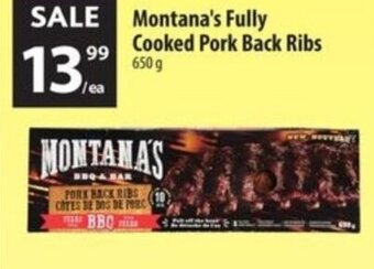 Co-op Montana's Fully Cooked Pork Back Ribs 650g offer