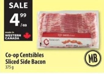 Co-op Co-op Centsibles Sliced Side Bacon 375 g offer