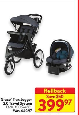 Walmart Graco® trax jogger 2.0 travel system offer