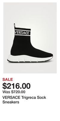Holt Renfrew Versace trigreca sock sneakers offer