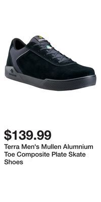 Mark's Terra men's mullen alumnium toe composite plate skate shoes offer