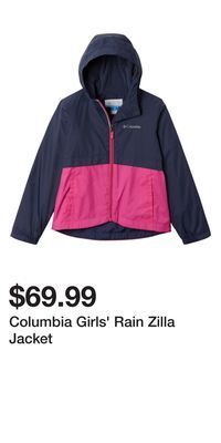 Mark's Columbia girls' rain zilla jacket offer