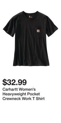 Mark's Carhartt women's heavyweight pocket crewneck work t shirt offer