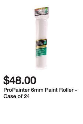 Dollarama Propainter 6mm paint roller - case of 24 offer