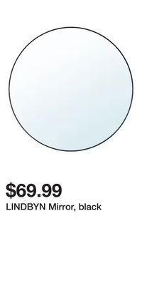 IKEA Lindbyn mirror, black offer