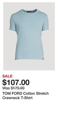 Holt Renfrew Tom ford cotton stretch crewneck t-shirt offer