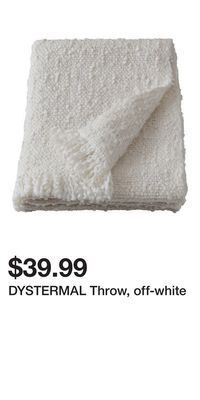 IKEA Dystermal throw, off-white offer