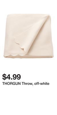 IKEA Thorgun throw, off-white offer