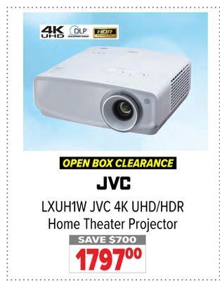 2001 Audio Video Jvc 4k uhd/hdr home theater projector offer