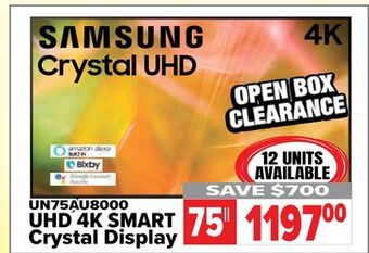 2001 Audio Video Samsung uhd 4k smart crystal display offer