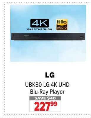 2001 Audio Video Lg 4k uhd blu-ray player offer