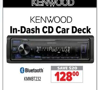 2001 Audio Video Kenwood in-dash cd car deck offer