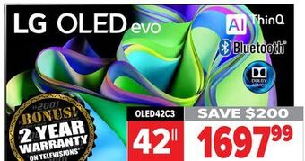 2001 Audio Video Lg 42 oled 4k alpha 9 hdr panel offer