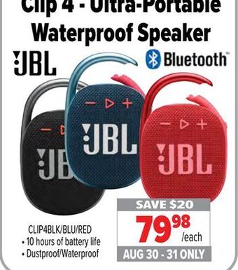 2001 Audio Video Jbl clip 4 - ultra-portable waterproof speaker offer