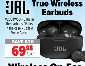 2001 Audio Video Jbl true wireless earbuds offer