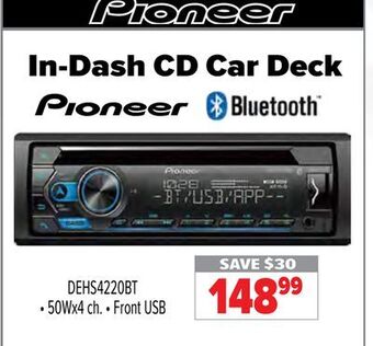 2001 Audio Video Pioneer in-dash cd car deck offer