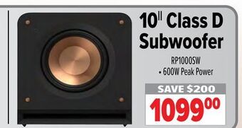 2001 Audio Video 10|| class d subwoofer offer