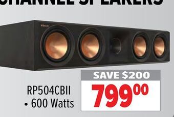 2001 Audio Video Klipsch centre channel speakers offer