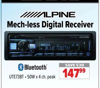 2001 Audio Video Alpine mech-less digital receiver offer