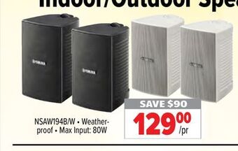 2001 Audio Video Yamaha indoor/outdoor speakers offer