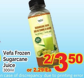 T&T Supermarket Vefa frozen sugarcane juice, 300ml offer