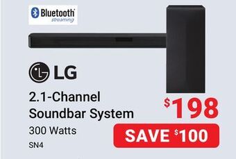 Visions Electronics Lg sn4 2.1-channel soundbar system offer