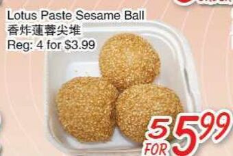 Foody Mart Lotus paste sesame ball offer