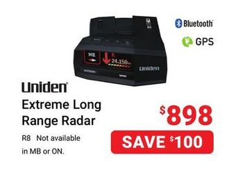 Visions Electronics Uniden r8 extreme long range radar offer