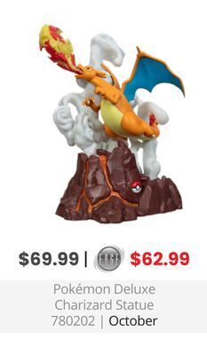 GameStop Pokémon deluxe charizard statue offer