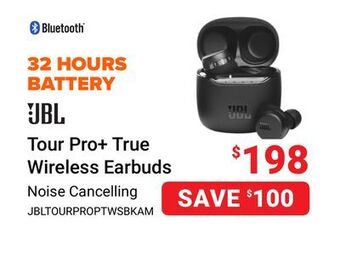 Visions Electronics Jbl tour pro + true wireless earbuds offer