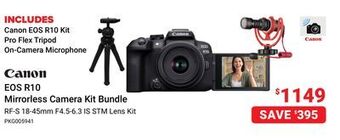 Visions Electronics Canon eos r10 mirrorless camera kit bundle offer