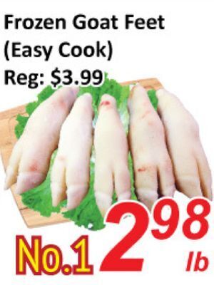 Seasons Foodmart Frozen goat feet (easy cook) offer