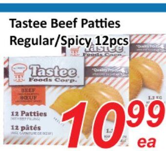 Seasons Foodmart Tastee beef patties regular/spicy offer