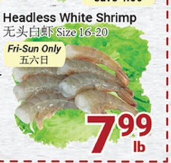 Oceans Fresh Food Market Headless white shrimp size offer