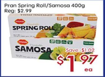 Sunny Food Mart Pran spring roll/samosa offer