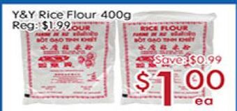 Sunny Food Mart Y&y rice flour offer
